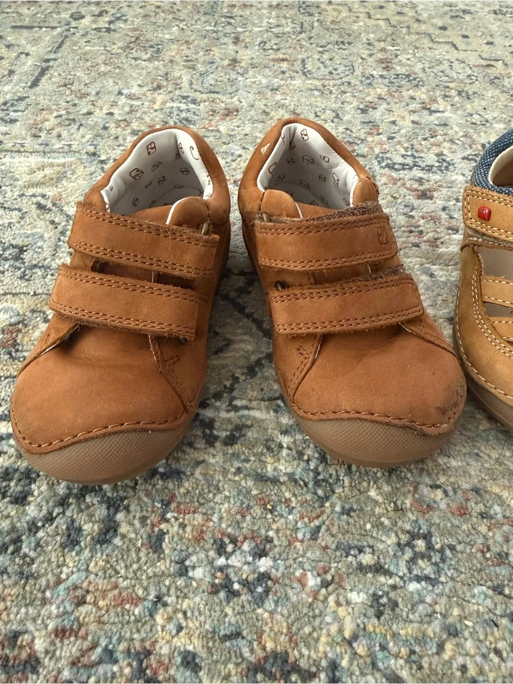 Toddler Brown European Leather Shoes size 4.5-5 US
